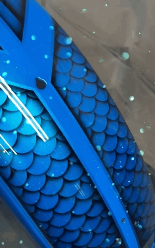 Koi Scales Airbrush Stencils